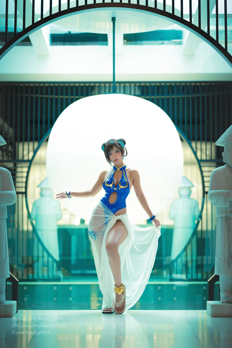 Umeko_J - Chun Li Outfit 4 [98P,8V-1.41GB] tg@simisebaisi 【丝足阁】037.webp